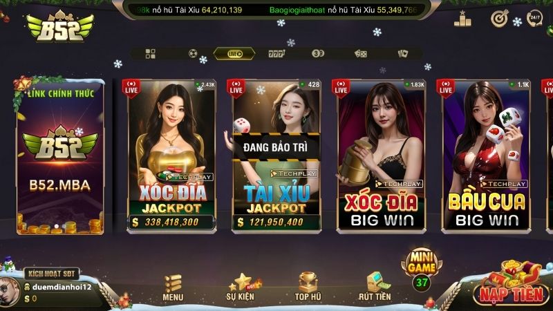 Các Trò Chơi Hot Nhất Tại Casino B52 Club