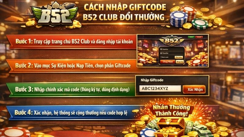 Hướng Dẫn Nhận Giftcode B52Club Nhanh Chóng