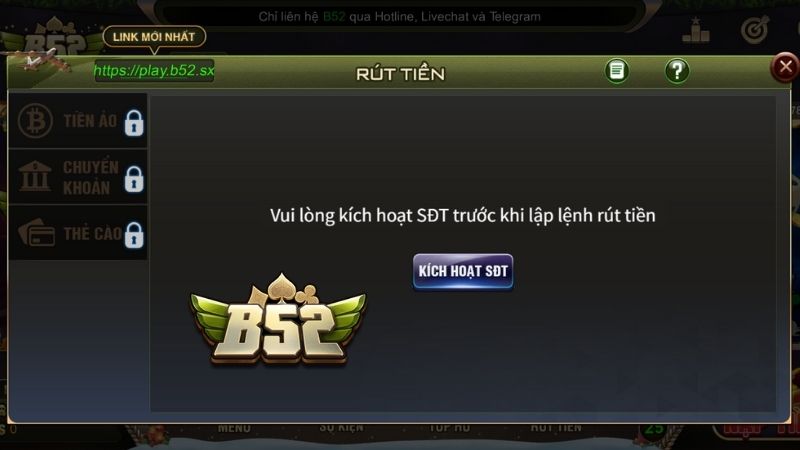 Quy Trình Rút Tiền B52Club Cho Hội Viên